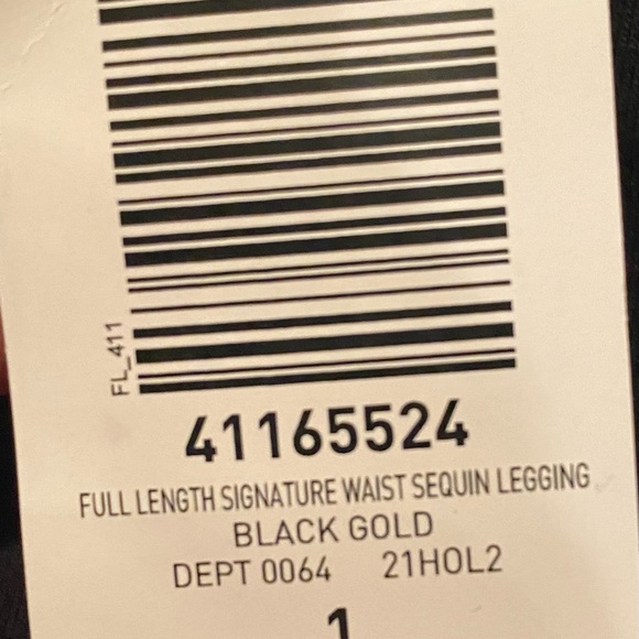 Torrid BNWT Black Gold Sequence Leggings - Picture 10 of 10
